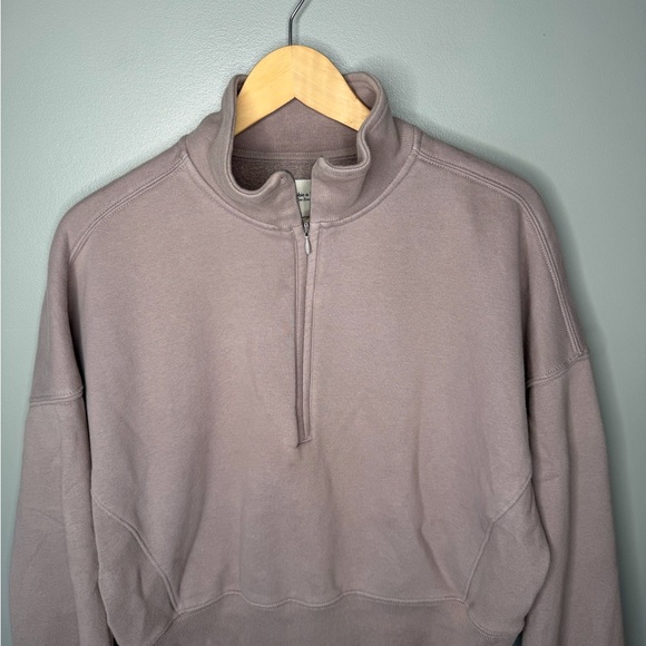 Abercrombie & Fitch Soft A&F Max Essentials Sunday Half Zip - Taupe - Picture 4 of 10